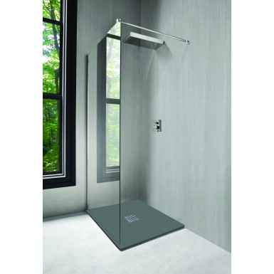 Receveur Nola 90x90 gris gris Moderne