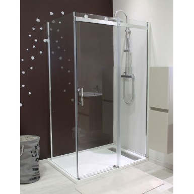 FACADE COULISSANTE ALICO 120 CHROME chrome Contemporain