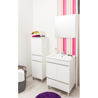 MEUBLE A POSER LANCELO 80 BLANC blanc Moderne