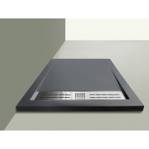 Receveur Spirit 90x90 gris gris Moderne