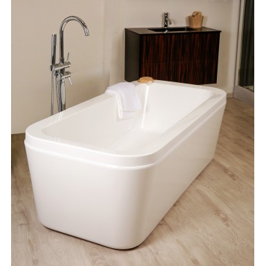 BAIGNOIRE ILOT BATZ 170X080 blanc Contemporain