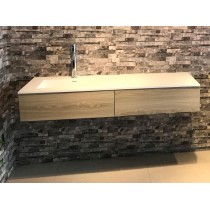 MEUBLE FINN 140 BOIS CLAIR bois gris Moderne