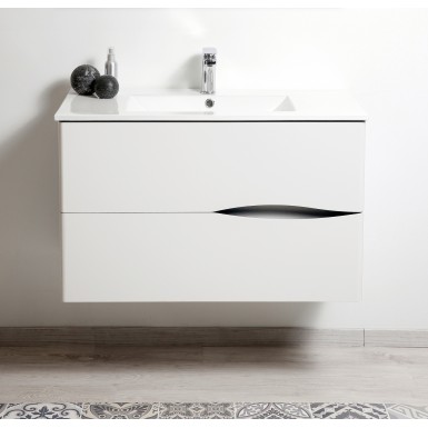 MEUBLE 2DOO LAQUE 90 BLANC blanc Moderne
