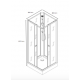 cabine non hydro minea 80x80 vert d eau vert Classique