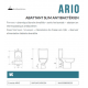WC ARIO SORTIE HORIZONTALE blanc Contemporain