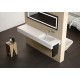 Plan vasque PROGRAM de chez HIDROBOX en SOLID SURFACE
