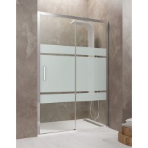 Porte de douche coulissante 140 Tethys Satin par Robinet and Co