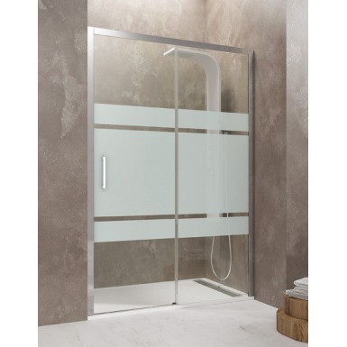 Porte de douche coulissante 140 Tethys Satin par Robinet and Co