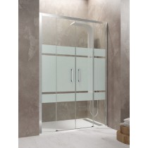 Paroi de douche double coulissante TETHYS SPAZIO SATIN