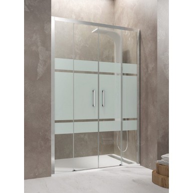 Paroi de douche double coulissante TETHYS SPAZIO SATIN