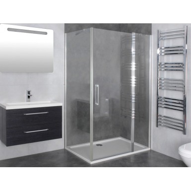Paroi de douche d'angle porte battante HELIA D