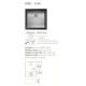 Cuve inox sous plan MR 45 x 40 cm