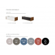 Meuble suspendu DAKOTA avec plan vasque en solid surface 
