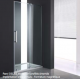 Paroi de douche fixe avec porte coulissante DELISS