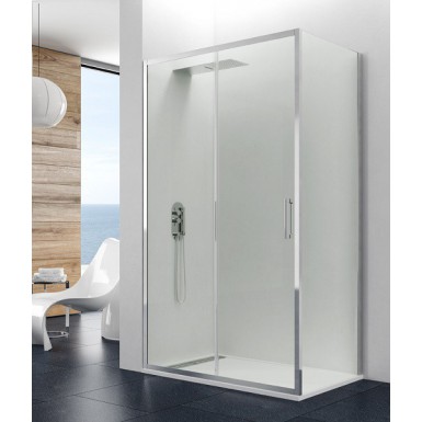 Paroi de douche d'angle THEIA accès frontal