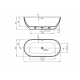 Baignoire Sanydur gel coat blanc mat SANYCESS 170X80 cm