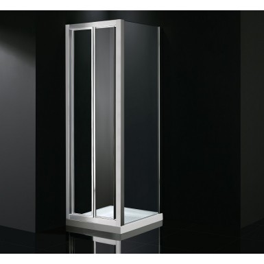 Paroi de douche d'angle porte pliante OCEAN accès sur coté