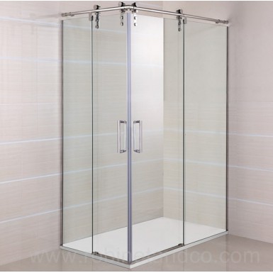 Paroi de douche d'angle ROLL accès sur angle