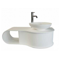 Plan vasque  en Solid Surface SNOW