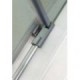 Paroi de douche d'angle TETHYS SATIN accès sur angle