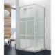 Paroi de douche coulissante 90 d'angle Theia Satin par Robinet and Co