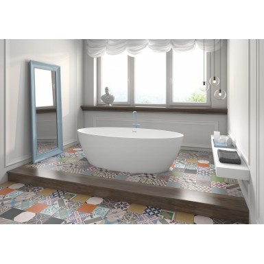 Baignoire ilot Solid Surface SPACE de  chez Hidrobox