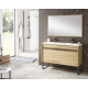 Meuble salle de bain suspendu TONGA  2 tiroirs