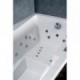 Baignoire balnéo droite TECNICA ergonomique massante 180 x 80 cm