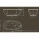 Baignoire ilot LOUNGE 185 x 95