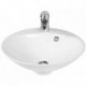 Robinet vasque à poser en marbre de synthèse ronde par Robinet and Co
