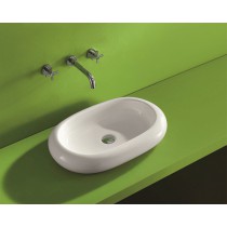 Vasque à poser design en porcelaine émaillée Amazone par Robinet and Co