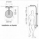 Colonne de Douche thermostatique OPIUM Valentin avec tablettes