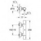 Mitigeur mural thermostatique douche Grohe Grohtherm 1000 Cosmopolitan