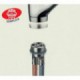 PARIGI - Mitigeur cuisine joystick monotrou chromé à bec orientable