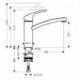 Mitigeur Cuisine Hansgrohe Focus E²