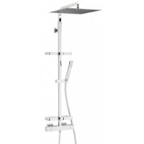 Combiné de douche Dome de Pluie carré TOUAREG Valentin avec tablettes
