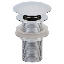 Bonde ronde design pop up lavabo Laiton Chromé sans trop plein