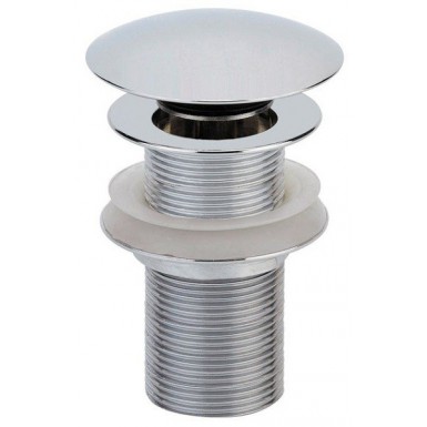 Bonde ronde design pop up lavabo Laiton Chromé sans trop plein