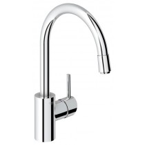 Mitigeur chromé évier haut mousseur extractible Grohe Concetto