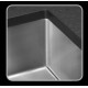 Cuve inox sous plan MR 18 x 40 cm