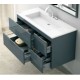 Meuble de salle de bain suspendu BORNEO 4 tiroirs