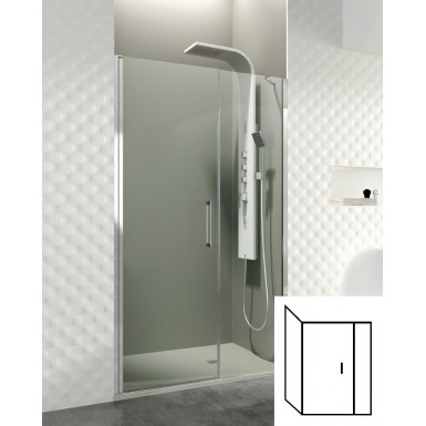 Paroi de douche d'angle porte battante HELIA E
