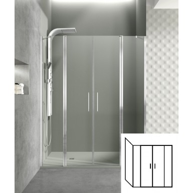 Paroi de douche d'angle portes battantes HELIA G