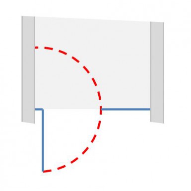 Option ouverture porte battante IN-OUT 180°
