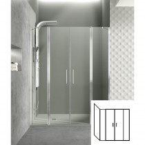 Paroi de douche d'angle portes battantes HELIA G 90 x 275 cm