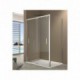 Paroi de douche d'angle DUAL double accès sur coté 70 x 120 cm