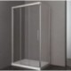 Paroi de douche d'angle double coulissante TRES accès sur coté 70 x 160 cm