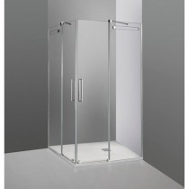 Paroi de douche d'angle PHEBE accès sur angle 80 x 140 cm