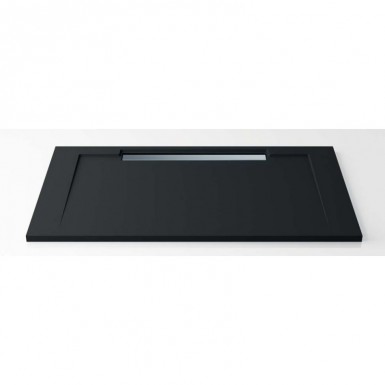 Receveur de douche MOON Y 90 x 150 caniveau extraplat Hidrobox - GRIS CIMENT