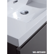 Plan vasque en marbre de synthèse blanc 